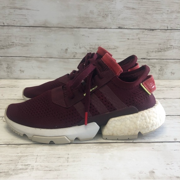 Adidas POD-S 3.1 Boost Ultra Hi-Res Women’s Burgundy Sneakers Size 7 - Picture 4 of 13